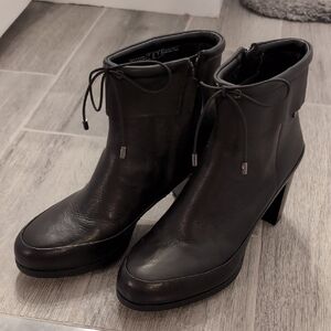 Clarks Sleek Black Ankle Booties